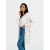 imageLILLUSORY Long Oversized Cardigans Sweaters for Women Open Front Knit Fall with Pockets 2025 Outfits FashionWhite