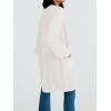 imageLILLUSORY Long Oversized Cardigans Sweaters for Women Open Front Knit Fall with Pockets 2025 Outfits FashionWhite