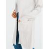 imageLILLUSORY Long Oversized Cardigans Sweaters for Women Open Front Knit Fall with Pockets 2025 Outfits FashionWhite