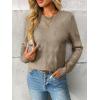 imageLILLUSORY Womens Sweaters Fall Fashion 2025 Lightweight Long Sleeve Knit Pullover Casual Trendy Tops Winter ClothesCamel