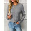 imageLILLUSORY Womens Sweaters Fall Fashion 2025 Lightweight Long Sleeve Knit Pullover Casual Trendy Tops Winter ClothesGrey