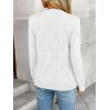 imageLILLUSORY Womens Sweaters Fall Fashion 2025 Lightweight Long Sleeve Knit Pullover Casual Trendy Tops Winter ClothesWhite