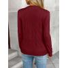 imageLILLUSORY Womens Sweaters Fall Fashion 2025 Lightweight Long Sleeve Knit Pullover Casual Trendy Tops Winter ClothesWine Red