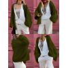 imageLILLUSORY Chunky Cardigan Sweaters for Women Oversized Long Trendy Early Fall Outfits Fashion Cozy 2025 Winter ClothingArmy Green