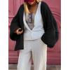 imageLILLUSORY Chunky Cardigan Sweaters for Women Oversized Long Trendy Early Fall Outfits Fashion Cozy 2025 Winter ClothingBlack