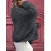imageLILLUSORY Chunky Cardigan Sweaters for Women Oversized Long Trendy Early Fall Outfits Fashion Cozy 2025 Winter ClothingDark Grey