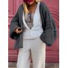 imageLILLUSORY Chunky Cardigan Sweaters for Women Oversized Long Trendy Early Fall Outfits Fashion Cozy 2025 Winter ClothingDark Grey