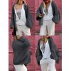 imageLILLUSORY Chunky Cardigan Sweaters for Women Oversized Long Trendy Early Fall Outfits Fashion Cozy 2025 Winter ClothingDark Grey