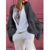 imageLILLUSORY Chunky Cardigan Sweaters for Women Oversized Long Trendy Early Fall Outfits Fashion Cozy 2025 Winter ClothingDark Grey