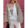 imageLILLUSORY Chunky Cardigan Sweaters for Women Oversized Long Trendy Early Fall Outfits Fashion Cozy 2025 Winter ClothingTaupe