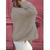 imageLILLUSORY Chunky Cardigan Sweaters for Women Oversized Long Trendy Early Fall Outfits Fashion Cozy 2025 Winter ClothingTaupe