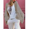 imageLILLUSORY Chunky Cardigan Sweaters for Women Oversized Long Trendy Early Fall Outfits Fashion Cozy 2025 Winter ClothingTaupe