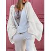 imageLILLUSORY Chunky Cardigan Sweaters for Women Oversized Long Trendy Early Fall Outfits Fashion Cozy 2025 Winter ClothingWhite