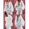 imageLILLUSORY Chunky Cardigan Sweaters for Women Oversized Long Trendy Early Fall Outfits Fashion Cozy 2025 Winter ClothingWhite