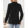 imageLILLUSORY V Neck Lightweight Sweaters for Women Fall Fashion 2025 Outfits Pullover Tops Trendy Tunic Long Sleeve TopsBlack