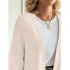 imageLILLUSORY Women Cardigan Sweater Oversized Chunky Outifits 2025 Fall Fashion Long Sleeve Trendy Clothes Knit Open Front CoatsApricot