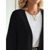 imageLILLUSORY Women Cardigan Sweater Oversized Chunky Outifits 2025 Fall Fashion Long Sleeve Trendy Clothes Knit Open Front CoatsBlack