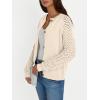 imageLILLUSORY Womens HollowedOut Crochet Cardigan Sweaters Soft Knit Lightweight Slightly Cropped SweaterCream