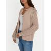 imageLILLUSORY Womens HollowedOut Crochet Cardigan Sweaters Soft Knit Lightweight Slightly Cropped SweaterLight Tan