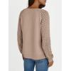 imageLILLUSORY Womens HollowedOut Crochet Cardigan Sweaters Soft Knit Lightweight Slightly Cropped SweaterLight Tan