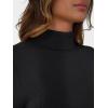 imageLILLUSORY Womens Turtleneck Ribbed Sweaters Pullover Tops Long Sleeve Winter Winter Clothes 2025Black