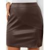imageLILLUSORY Leather Skirt Pencil Skirts for Women Trendy Fall 2025 Going Out Outfits Date NightCoffee