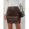 imageLILLUSORY Leather Skirt Pencil Skirts for Women Trendy Fall 2025 Going Out Outfits Date NightCoffee