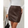 imageLILLUSORY Leather Skirt Pencil Skirts for Women Trendy Fall 2025 Going Out Outfits Date NightCoffee