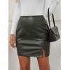 imageLILLUSORY Leather Skirt Pencil Skirts for Women Trendy Fall 2025 Going Out Outfits Date NightGreen