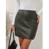 imageLILLUSORY Leather Skirt Pencil Skirts for Women Trendy Fall 2025 Going Out Outfits Date NightGreen