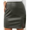 imageLILLUSORY Leather Skirt Pencil Skirts for Women Trendy Fall 2025 Going Out Outfits Date NightGreen