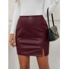 imageLILLUSORY Leather Skirt Pencil Skirts for Women Trendy Fall 2025 Going Out Outfits Date NightWinered
