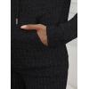 imageLILLUSORY Women 2 Piece Lounge Pajamas Sets Ribbed Knit Long Sleeve Sweater Hoodies Pants Matching Set 2025 Fall OutfitsBlack