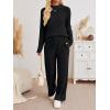 imageLILLUSORY Womens 2 Piece Lounge Sets Matching Sweatsuits Fall Outfits Pajamas 2025 Comfy Casual Sets Fashion Winter ClothesBlack