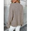 imageLILLUSORY Womens Crew Neck Button Down Cozy Cardigan Sweater Fall Outfits 2025Khaki