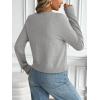 imageLILLUSORY Womens Cropped Cardigan Crew Neck Lightweight Crop Sweaters Fall Cute Button Down Knit Clothes 2025Grey