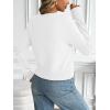 imageLILLUSORY Womens Cropped Cardigan Crew Neck Lightweight Crop Sweaters Fall Cute Button Down Knit Clothes 2025White