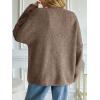 imageLILLUSORY Womens Oversized Chunky Knit Cardigan Sweaters Long Lantern Sleeve Button Down Cozy Trendy JacketCamel