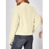 imageLILLUSORY Womens Turtleneck Mock Cropped Sweaters Winter Cute Oversized Knit Trendy Tops Fashion Long Sleeve Fall ClothesBeige