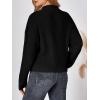 imageLILLUSORY Womens Turtleneck Mock Cropped Sweaters Winter Cute Oversized Knit Trendy Tops Fashion Long Sleeve Fall ClothesBlack