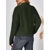 imageLILLUSORY Womens Turtleneck Mock Cropped Sweaters Winter Cute Oversized Knit Trendy Tops Fashion Long Sleeve Fall ClothesGreen