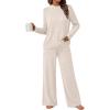 imageLILLUSORY Womens 2 Piece Lounge Sets Matching Sweatsuits Fall Outfits Pajamas 2025 Comfy Casual Sets Fashion Winter ClothesApricot
