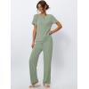 imageLILLUSORY 2 Piece Lounge Sets for Women Sweater Sets Airport Travel Outfits 2025 Sweat Suits Matching Wide Leg PantsGreen