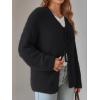 imageLILLUSORY Women Chunky Cardigan Sweater Fall Oversized Cozy Bow Tie Front Outfit V Neck Trendy Fashion Fuzzy ClothesBlack