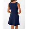 imageLILLUSORY Womens ALine Boat Neck Flowy Mini Dress Summer 2025 Going Out Party Club Vacation Sleeveless Tank DressesNavy