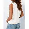 imageLILLUSORY Womens Fall Fashion Sweaters Vest Tops Knit Sleeveless Button Down V Neck Casual Clothes Trendy Outfits 2025White