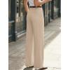 image:imageLILLUSORY High Waisted Stretchy Wide Leg Dress Work Pants Trousers Business Casual Slacks with PocketsBeige