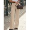 image:imageLILLUSORY High Waisted Stretchy Wide Leg Dress Work Pants Trousers Business Casual Slacks with PocketsBeige