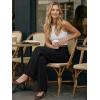 image:imageLILLUSORY High Waisted Stretchy Wide Leg Dress Work Pants Trousers Business Casual Slacks with PocketsBlack