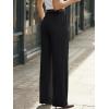 image:imageLILLUSORY High Waisted Stretchy Wide Leg Dress Work Pants Trousers Business Casual Slacks with PocketsBlack